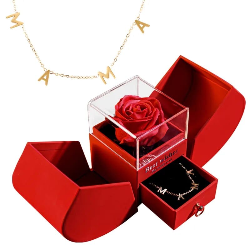 coffret rose eternelle - Rose et Bijou Set 2- Gold