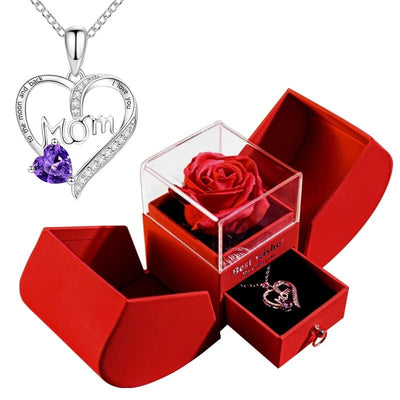 coffret rose eternelle - Rose et Bijou Set 6-Silver