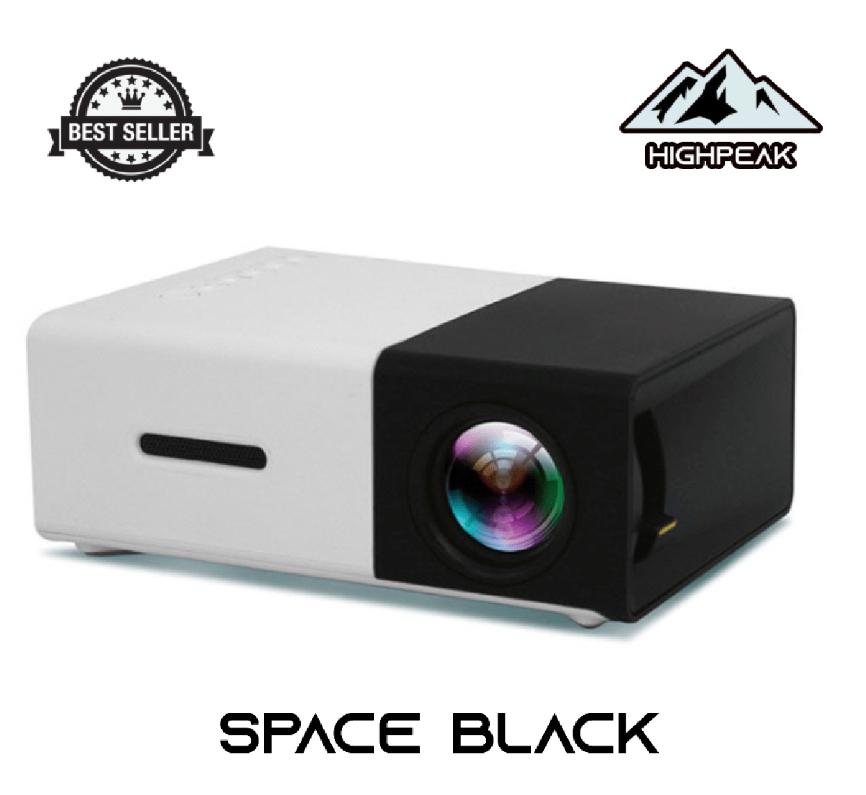 Espace Noir / Mini-projecteur HighPeak Lite